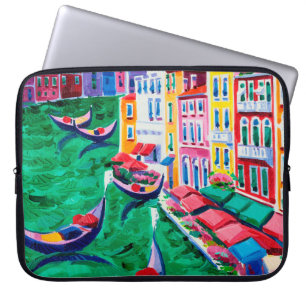 olieverfschilderij van prachtige Venetië, Italië o Laptop Sleeve