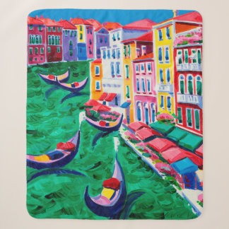 olieverfschilderij van prachtige Venetië, Italië o Sherpa Deken