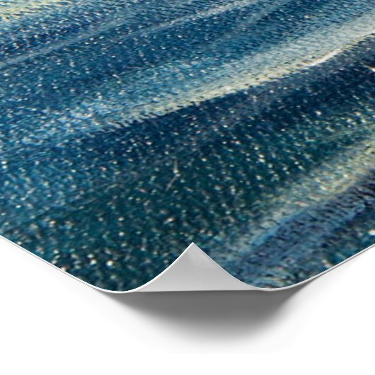 olieverfschilderij van Titanic en ijsberg op n Poster (Hoek)