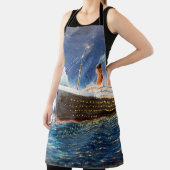 olieverfschilderij van Titanic en ijsberg op n Schort (Insitu)