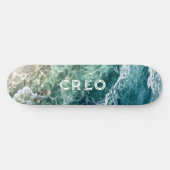 Olieverfschilderij van Tropical Ocean surf Persoonlijk Skateboard (Horizontaal)