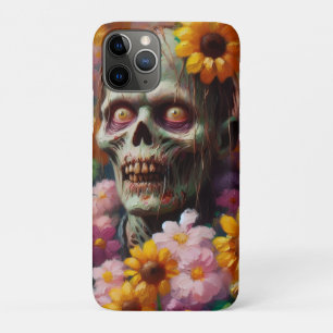 Olieverfschilderij van Zombie in Bloemenveld Hallo Case-Mate iPhone Case