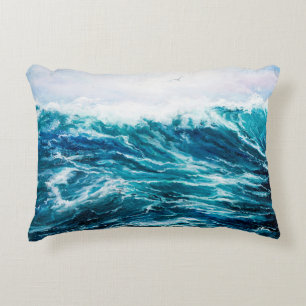 olieverfschilderij waarop golven in de oceaan of z accent kussen