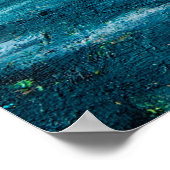 olieverfschilderij waarop golven in de oceaan of z poster (Hoek)