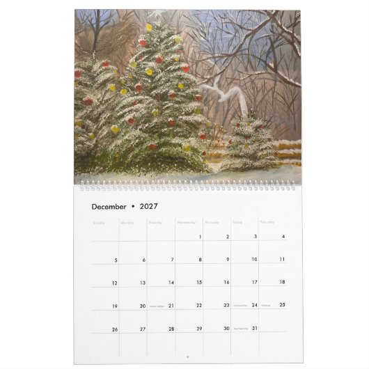 Olieverfschilderijen van Gary Poling 24 Maand Kalender (Dec 2027)