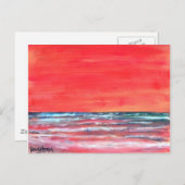 olieverfschilderijzen moderne postkaart (Voorkant / Achterkant)