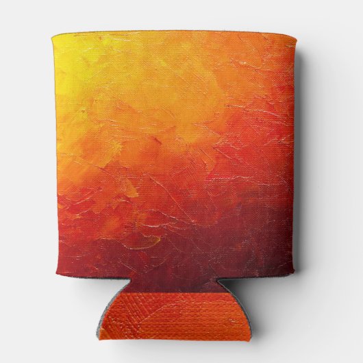 Olieverftextuur: Abstract canvas Blikjeskoeler (Achterkant)