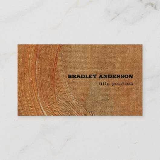 Olieverftextuur Visitekaartje (Voorkant)