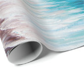 olieverschilderij van prachtige paarse zonsonderga cadeaupapier (Rol Hoek)