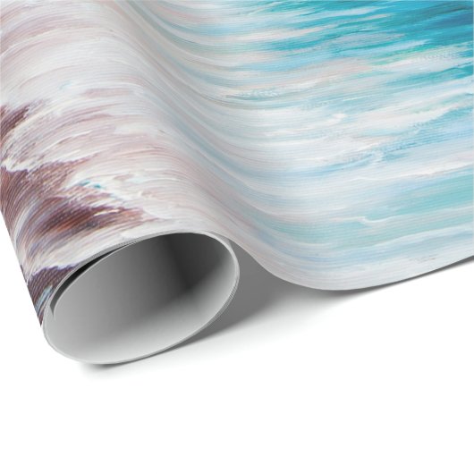 olieverschilderij van prachtige paarse zonsonderga cadeaupapier (Rol Hoek)