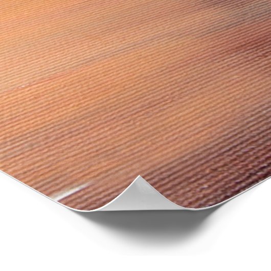 olieverschilderij van prachtige paarse zonsonderga poster (Hoek)