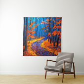 olieverschildering met mooi herfstbos op c wandkleed (In situ)