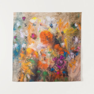 olieverschildering met mooi herfstbos op c wandkleed