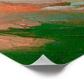 olieverschildering van bloesvelden op canvas. Coun Poster (Hoek)