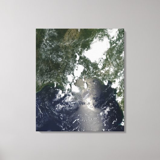 Olieverspreiding noordoost canvas afdruk (Voorkant)