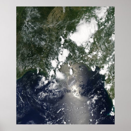 Olieverspreiding noordoost poster (Voorkant)