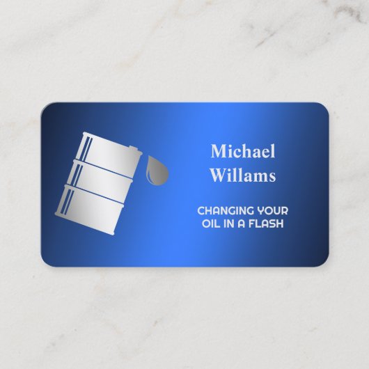 Olievervanging Visitekaartje (Voorkant)