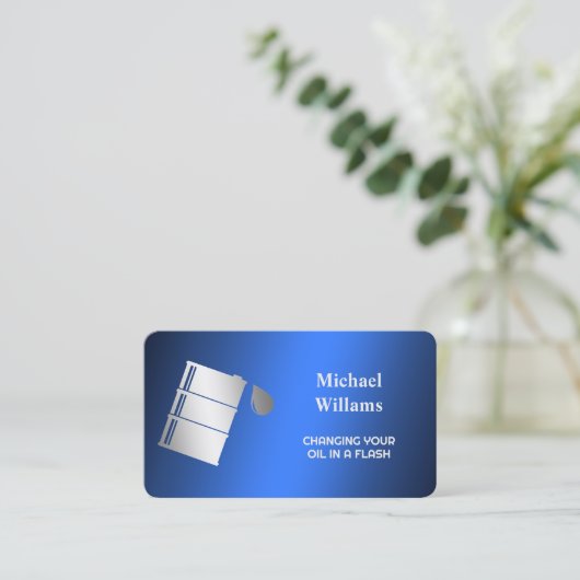 Olievervanging Visitekaartje (Staand voorkant)