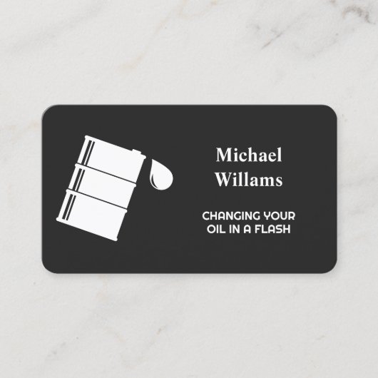 olieverversing visitekaartje (Voorkant)