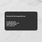 olieverversing visitekaartje (Achterkant)