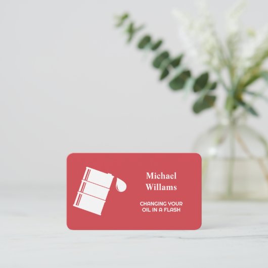 olieverversing visitekaartje (Staand voorkant)