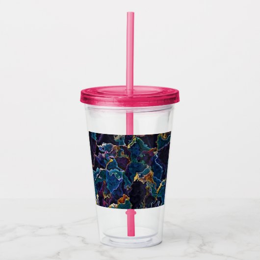 Olievlek Acrylknolpaal Acryl Drinkbeker (Voorkant)