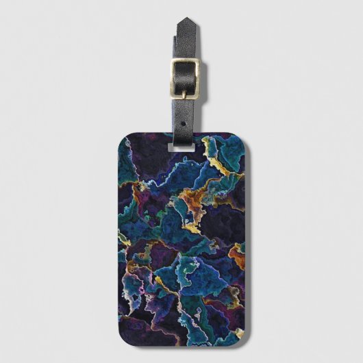 Olievlek Bagage Label (Voorkant (verticaal))