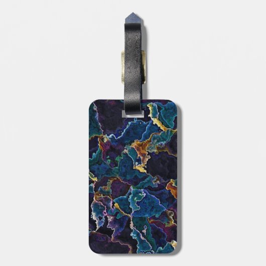 Olievlek Bagagelabel (Achterkant verticaal)