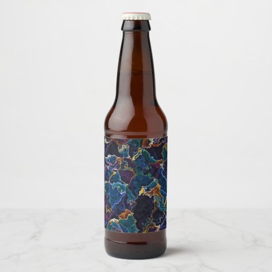 Olievlek Bier Etiket (Voorkant)