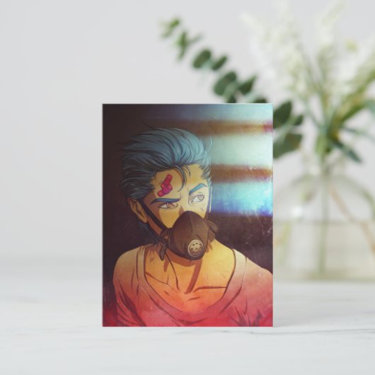 Olievlek Briefkaart (Staand voorkant)