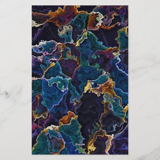 Olievlek Briefpapier (Achterkant)