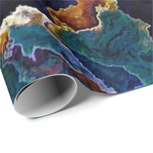 Olievlek Cadeaupapier (Rol Hoek)