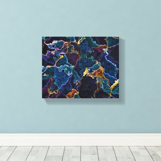 Olievlek Canvas Afdruk (Insitu (Houten vloer))