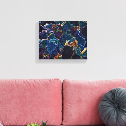 Olievlek Canvas Afdruk (Insitu (Woonkamer))