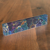 Olievlek Desk Naam Bord Naambordje (Zijkant)