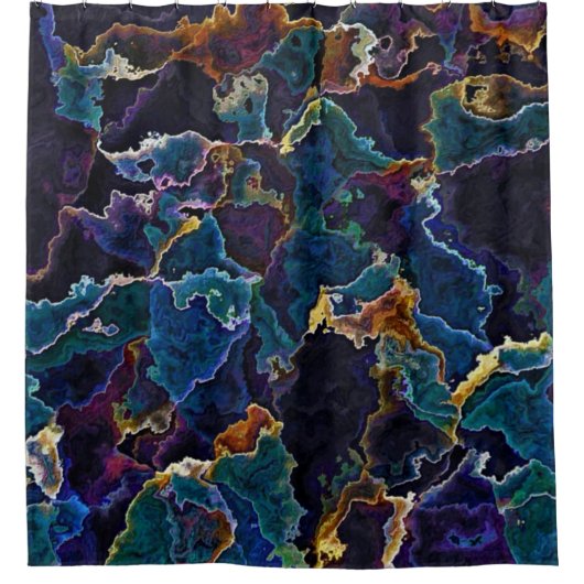 Olievlek Douchegordijn (Voorkant)