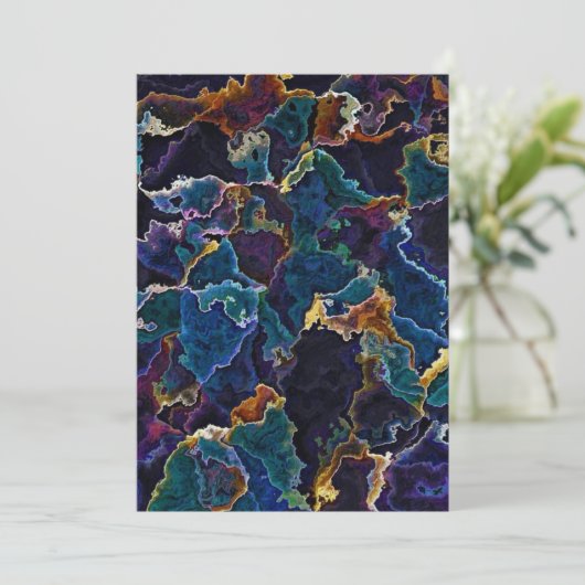 Olievlek Feestdagenkaart (Staand voorkant)