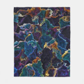 Olievlek Fleece Deken (Voorkant)