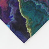 Olievlek Fleece Deken (Hoek)