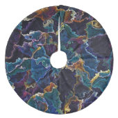 Olievlek Fleece Kerstboom Rok (Voorkant)