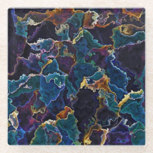 Olievlek Glazen Onderzetter