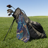 Olievlek Golfhanddoek (Groen)