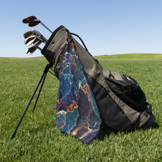 Olievlek Golfhanddoek (Groen)