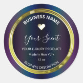 Olievlek Goudfelige Soy Candle Labels (Voorkant)