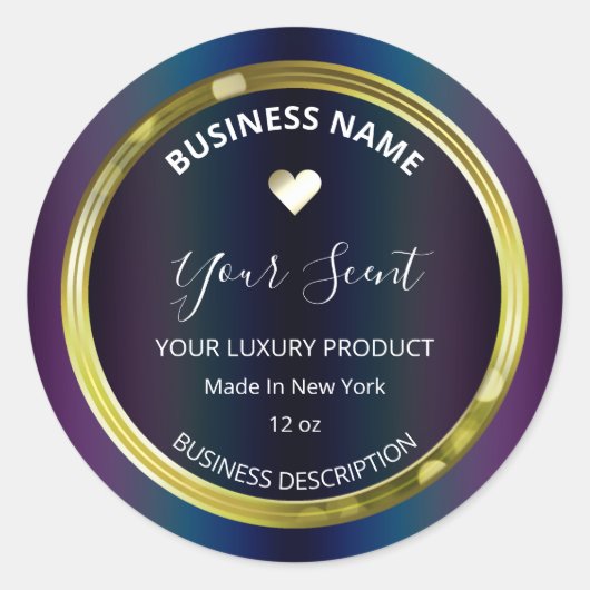 Olievlek Goudfelige Soy Candle Labels (Voorkant)