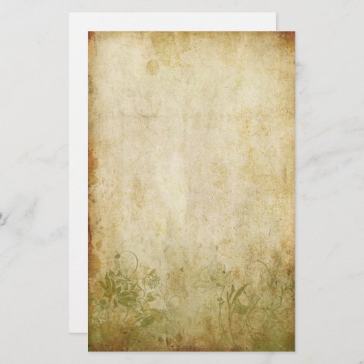  olievlek - groen briefpapier (Voorkant / Achterkant)