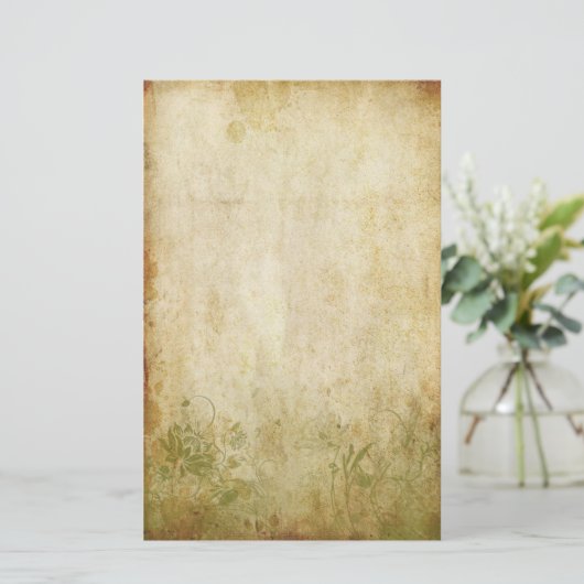  olievlek - groen briefpapier (Staand voorkant)