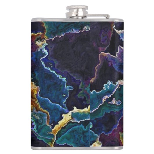 Olievlek Heupfles (Achterkant)