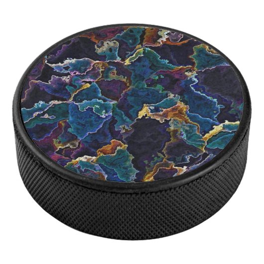 Olievlek Hockey Puck (3/4)