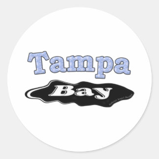 Olievlek in Tampa Bay Ronde Sticker
